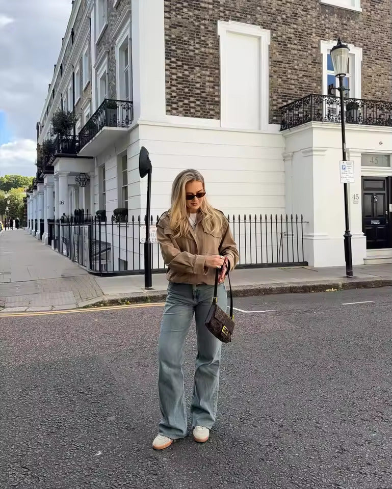 Luna | Oversized Utility Jacket for Ladies - ginlerie 5