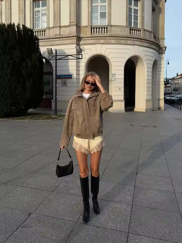 Luna | Oversized Utility Jacket for Ladies - ginlerie 6
