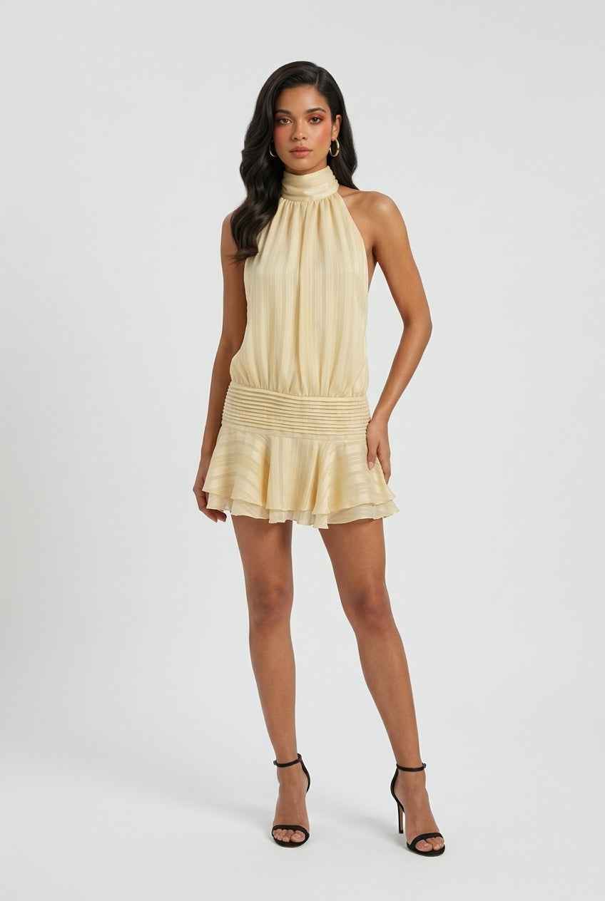 Luna | Radiant Yellow Summer Dress - ginlerie 2