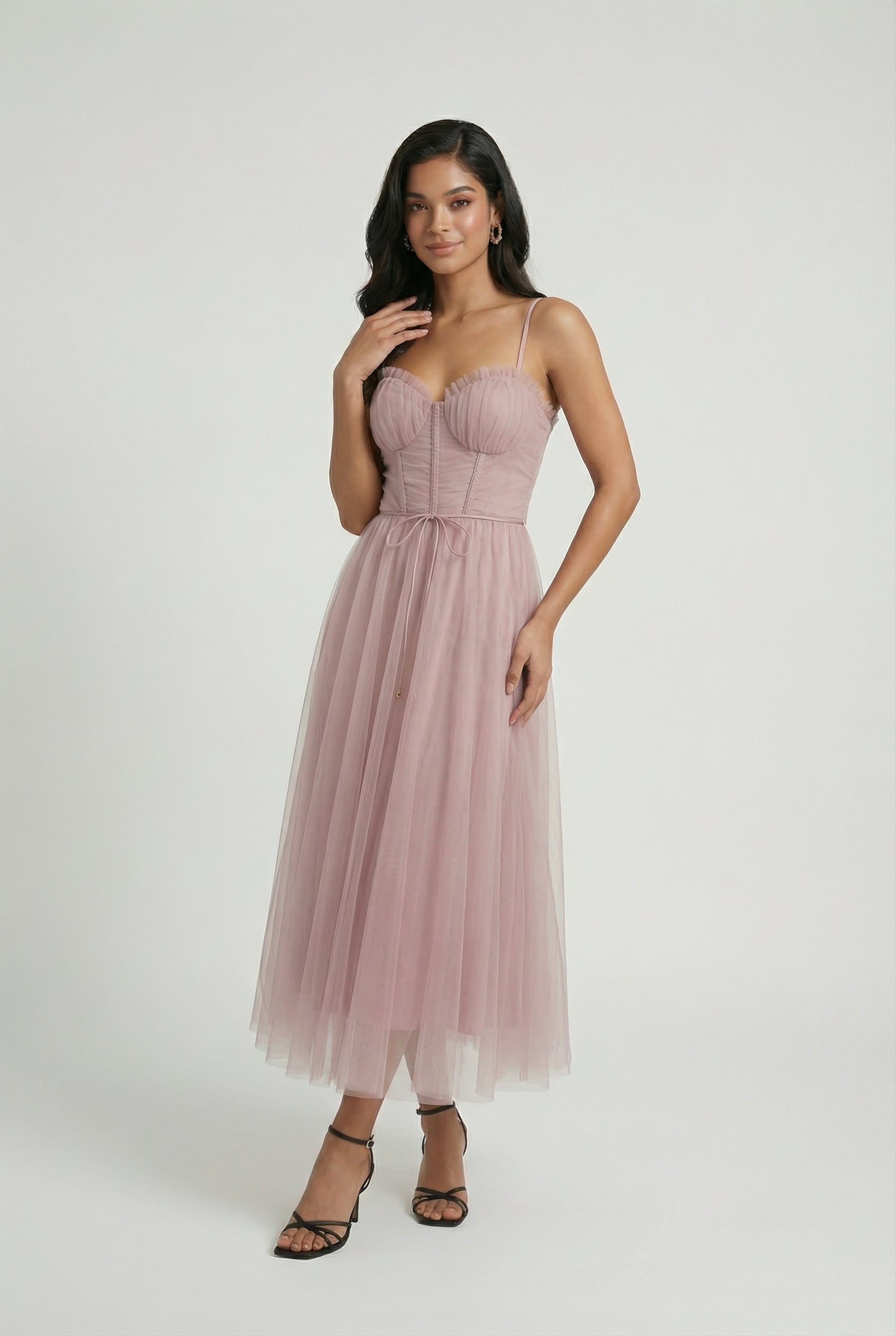 Luna | Sleeveless Midi Dress - ginlerie 2