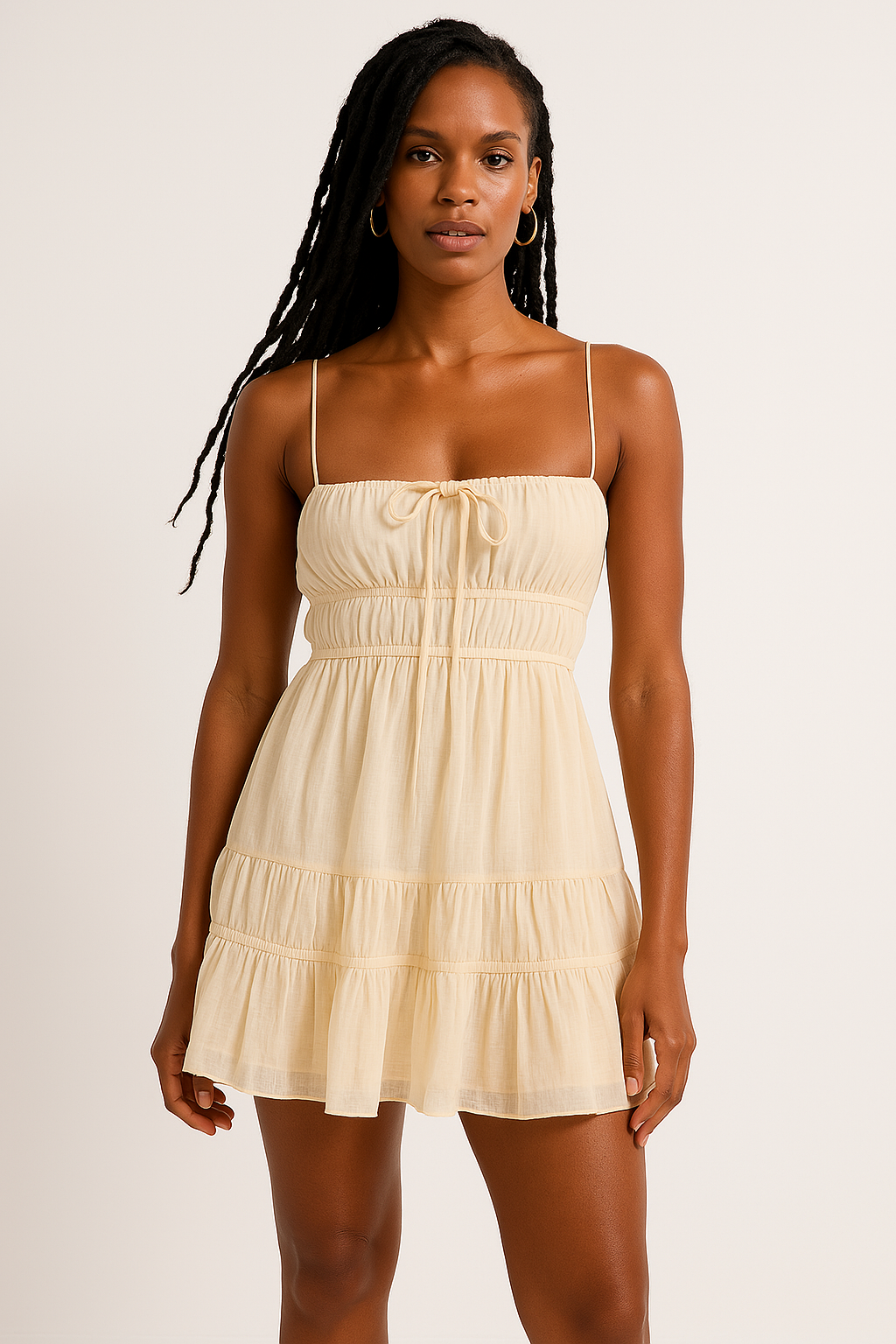 Luna | Smocked Bust Mini Dress - ginlerie 0