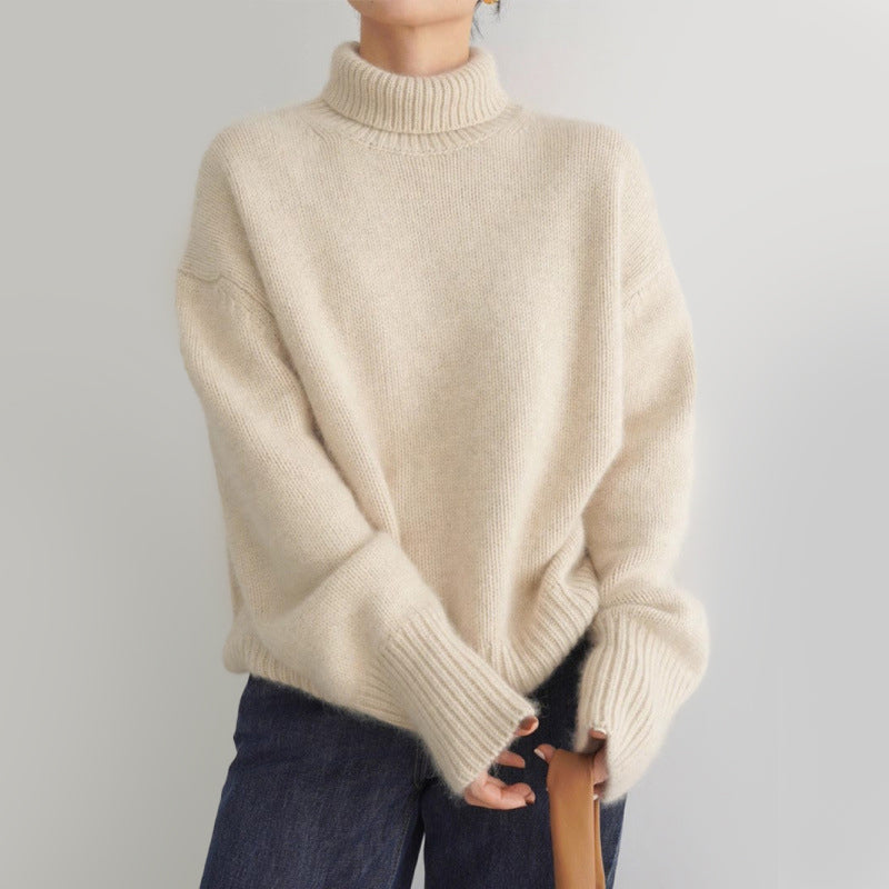 Luna | Soft Knit Turtleneck Sweater - ginlerie 3