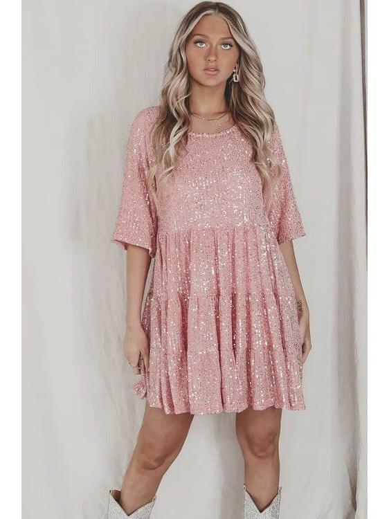 Luna | Sparkling Mini Dress - ginlerie 1