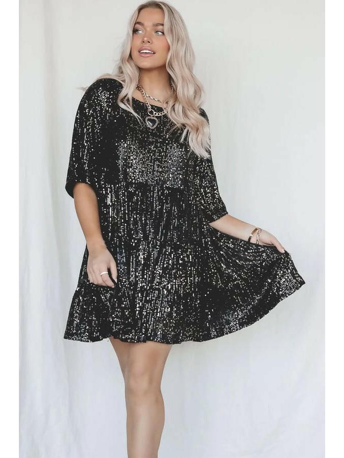 Luna | Sparkling Mini Dress - ginlerie 2