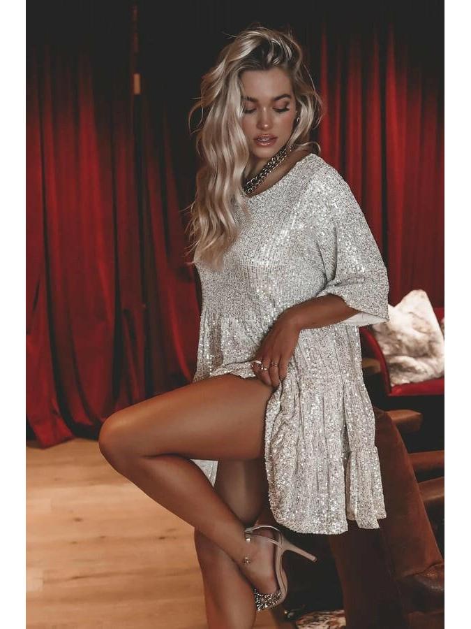 Luna | Sparkling Mini Dress - ginlerie 5