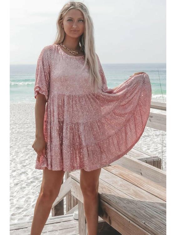 Luna | Sparkling Mini Dress - ginlerie 6