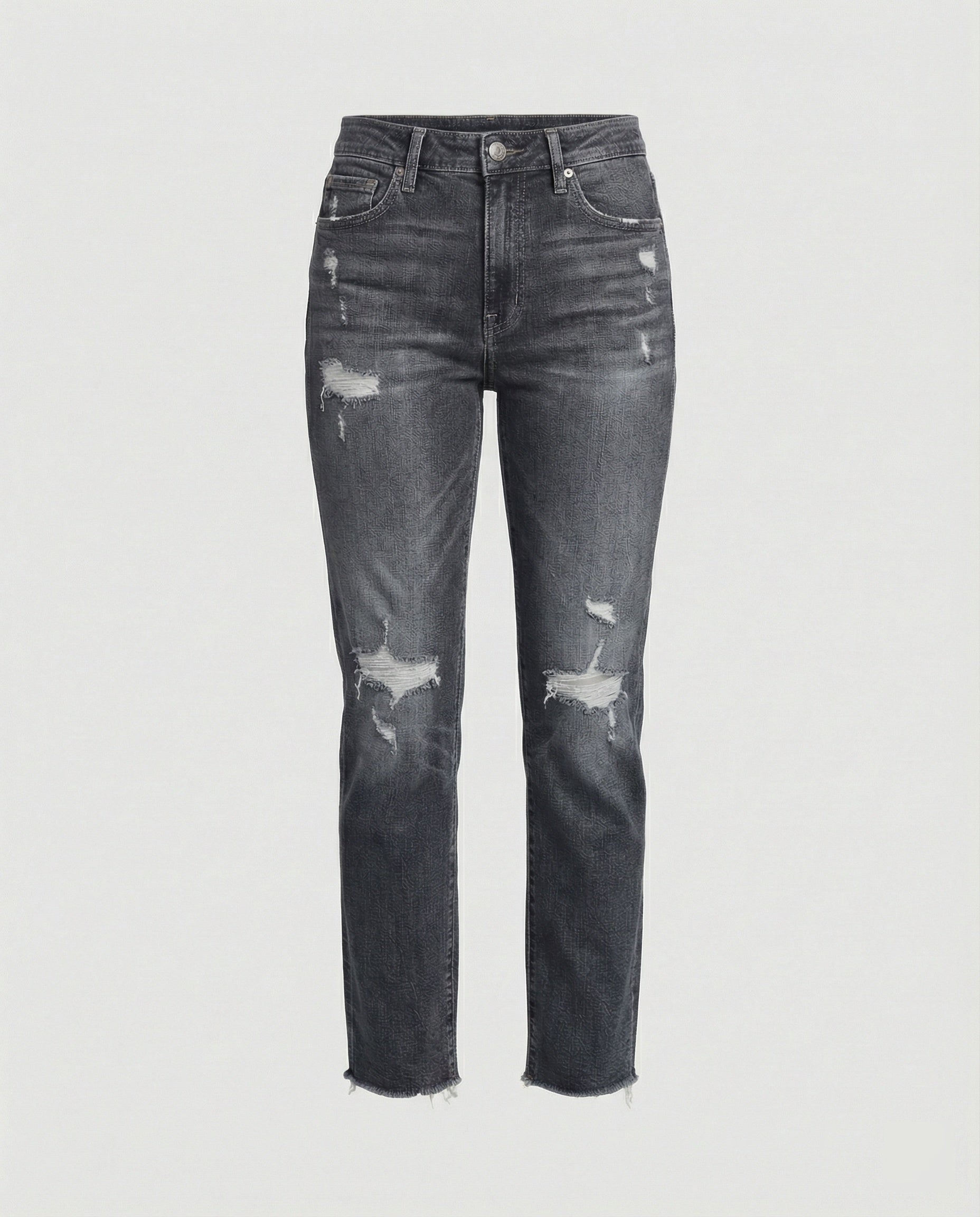 Luna | Straight Leg Distressed Jeans - ginlerie 6