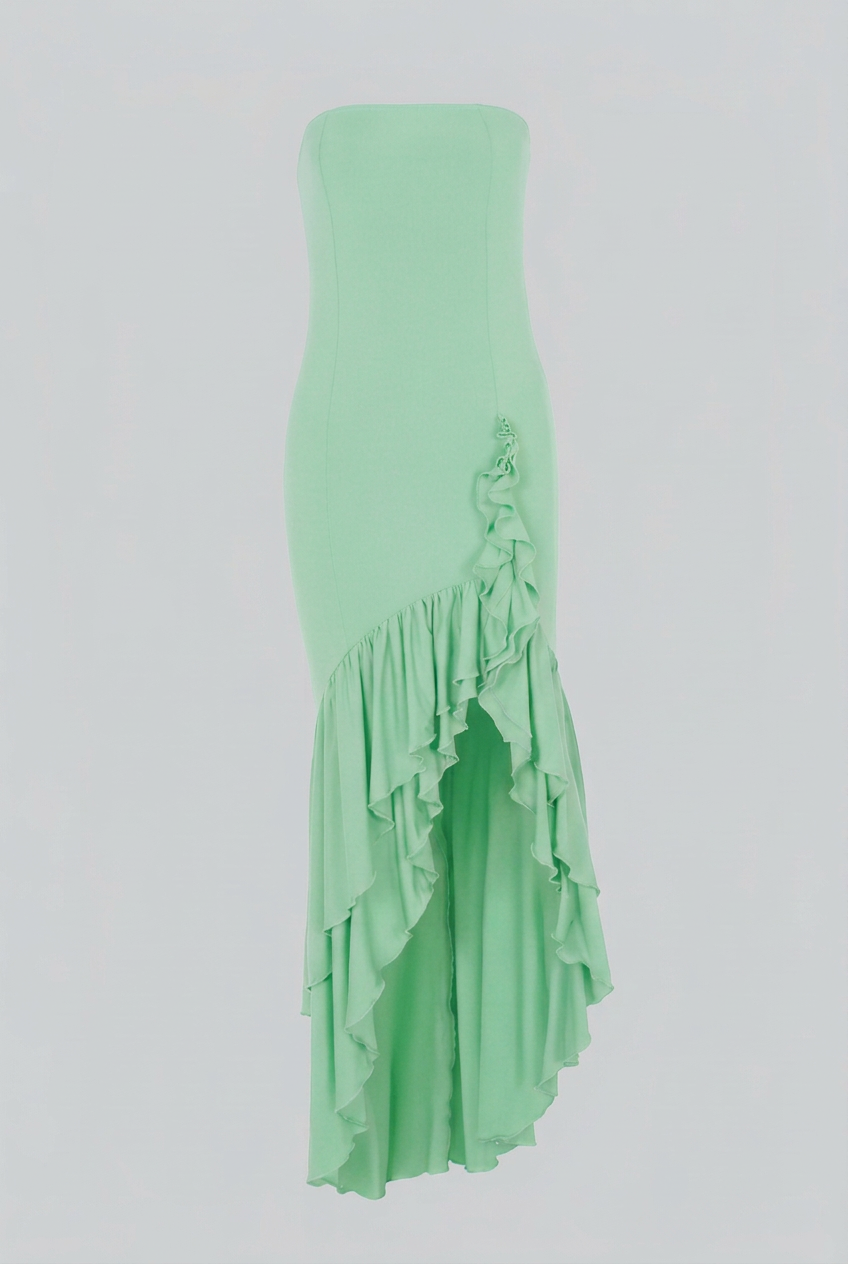 Luna | Strapless Evening Gown - ginlerie 0