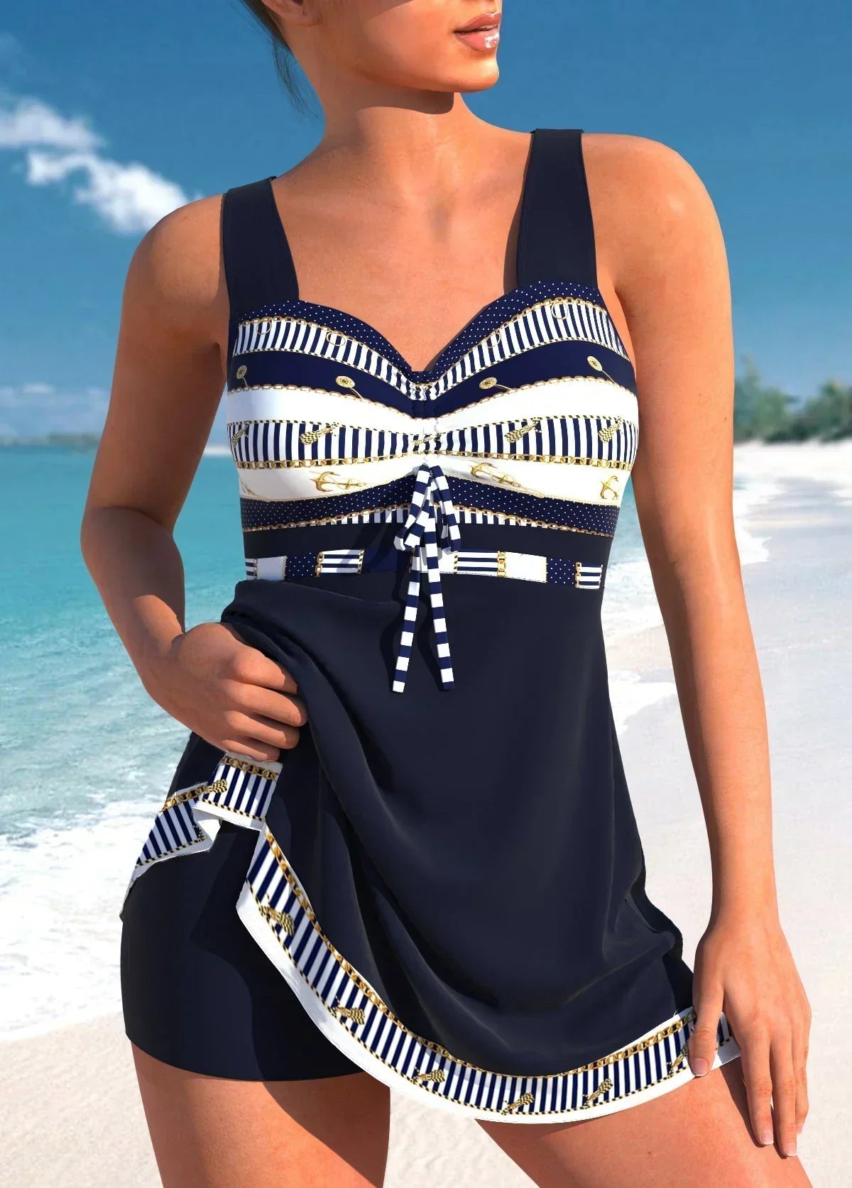 Luna | Summer Swim Dress - ginlerie 0