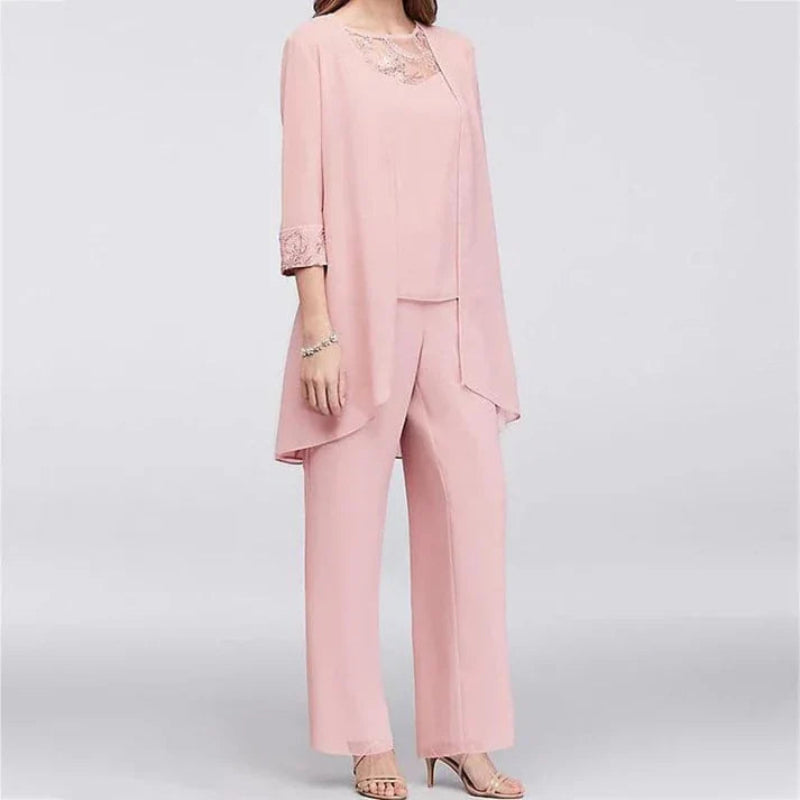 Luna | Three-Piece Pant Set - ginlerie 0