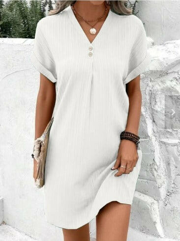 Luna | V-Neck Spring Dress - ginlerie 5