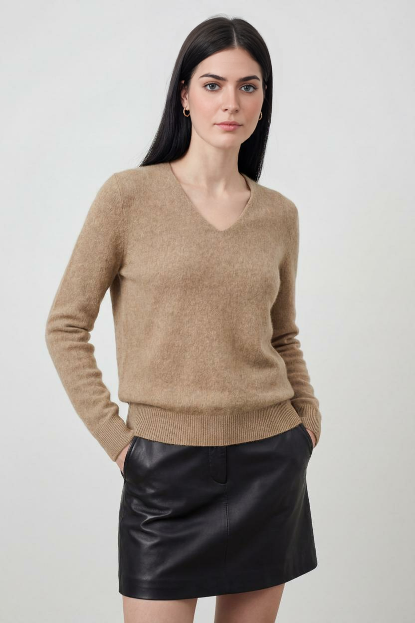 Luna | V-Neck Sweater for Women - ginlerie 1