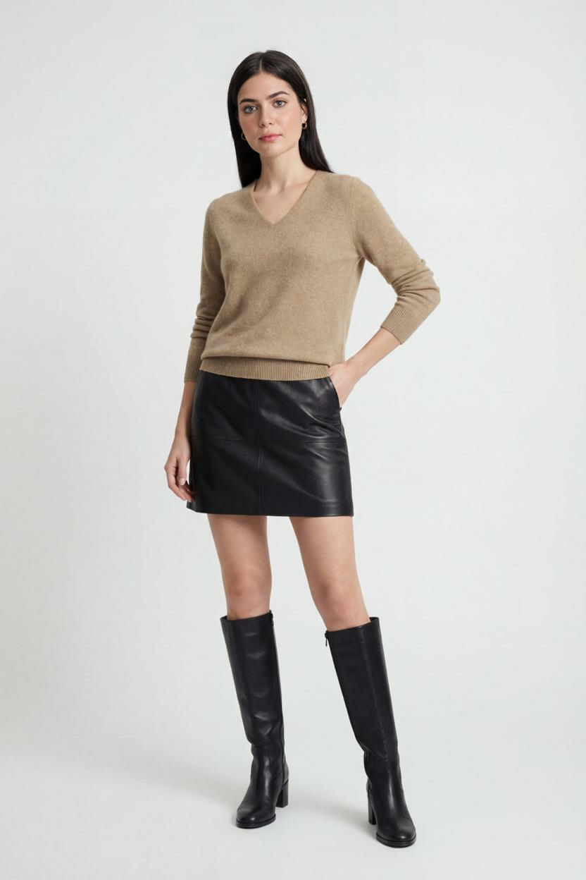 Luna | V-Neck Sweater for Women - ginlerie 2