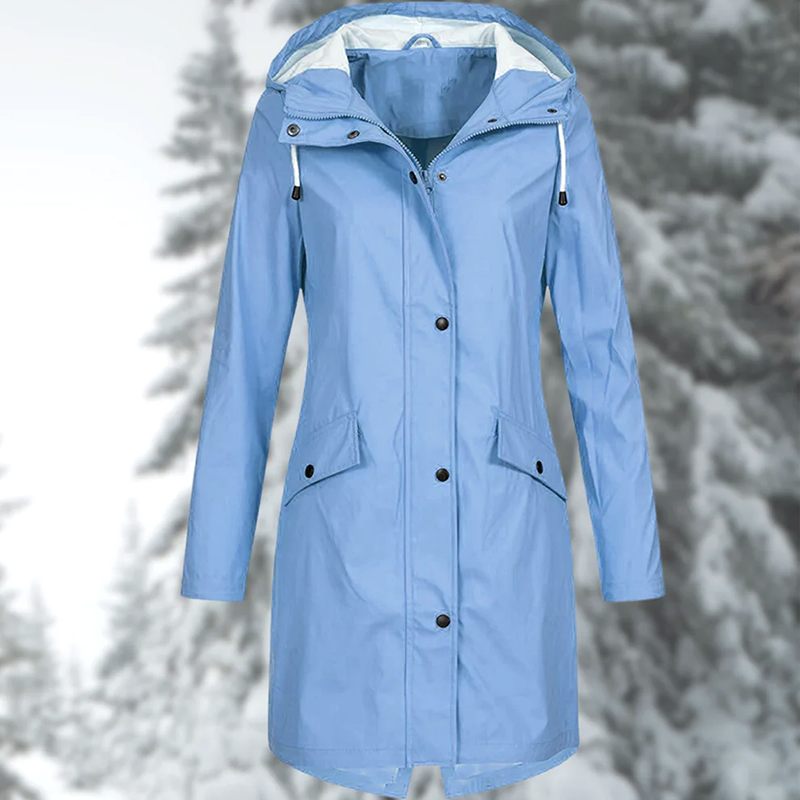 Luna | Waterproof Hooded Rain Coat for Women - ginlerie 4