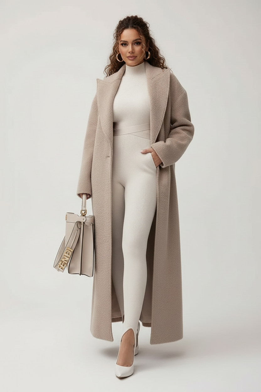 Luna | Wool Overcoat for Women - ginlerie 0