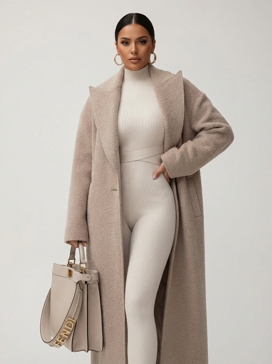 Luna | Wool Overcoat for Women - ginlerie 1