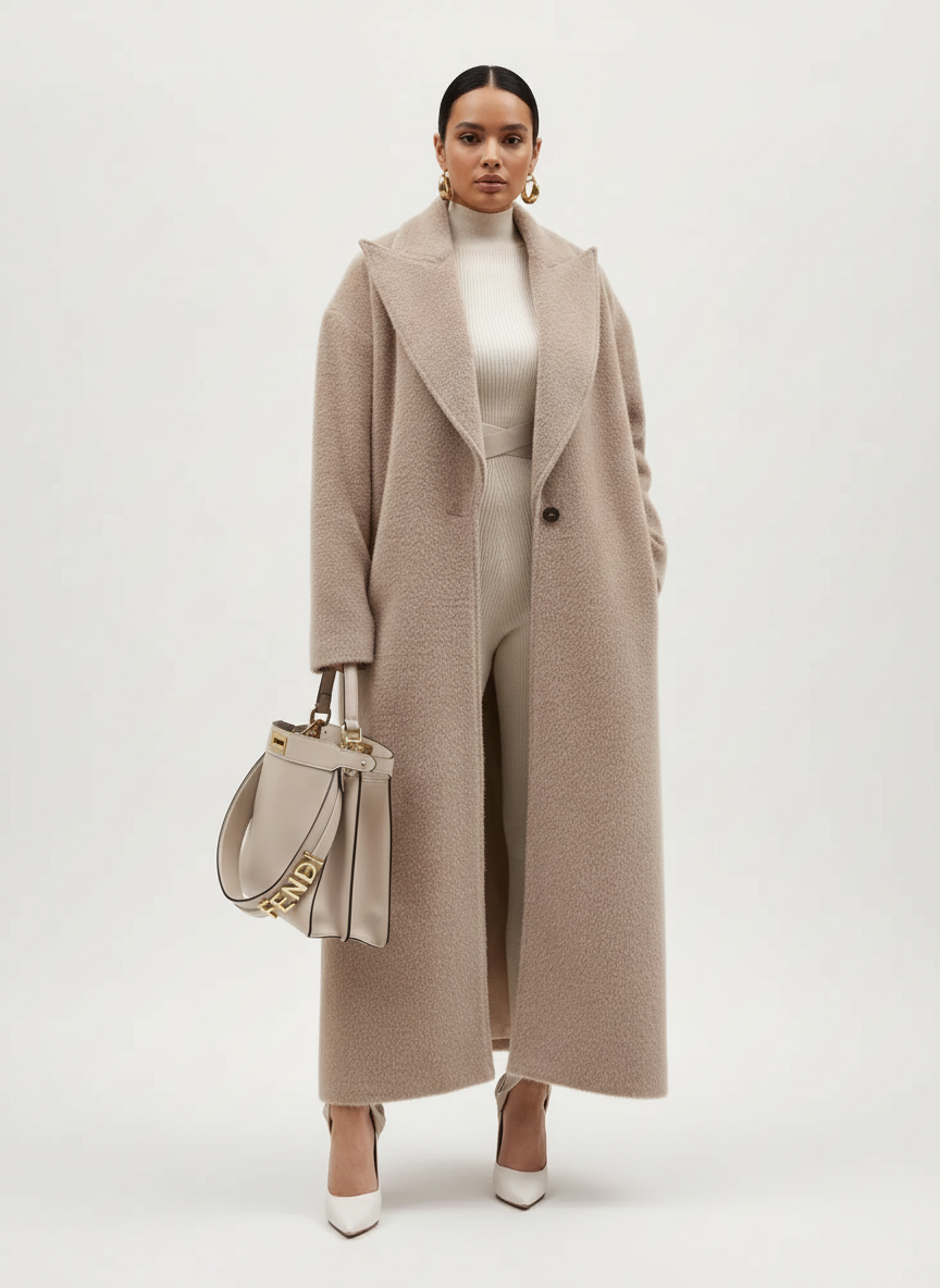 Luna | Wool Overcoat for Women - ginlerie 3