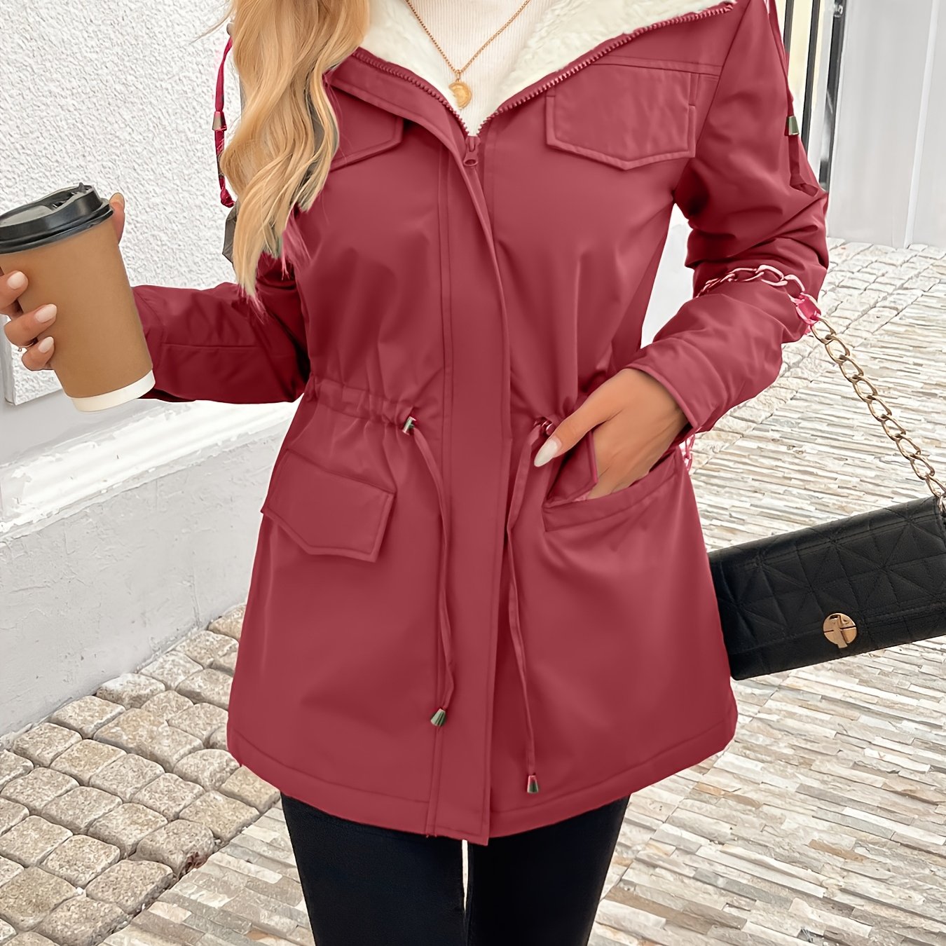 Maisie | Cozy Sherpa-Lined Parka Jacket - ginlerie 13