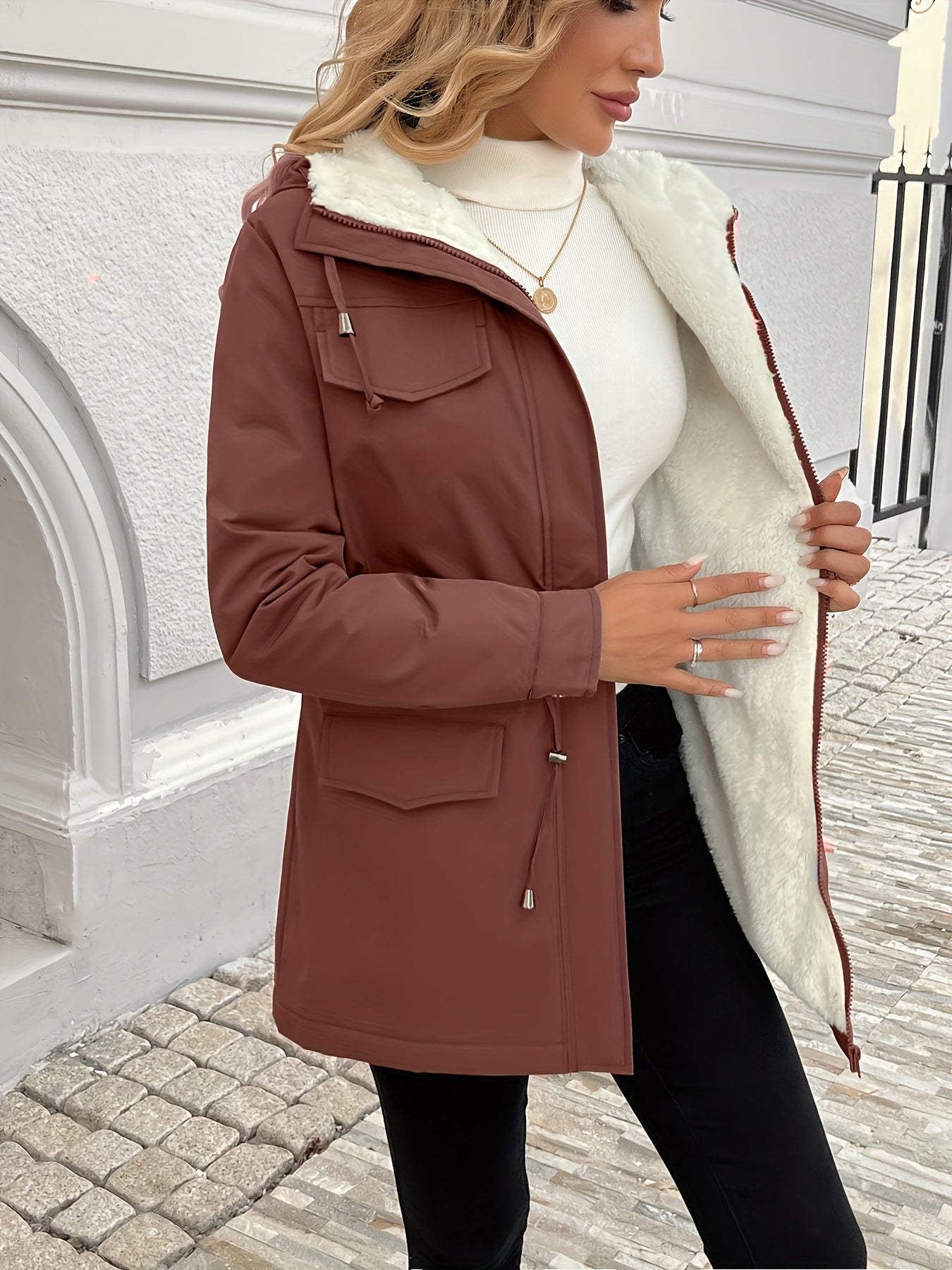 Maisie | Cozy Sherpa-Lined Parka Jacket - ginlerie 5