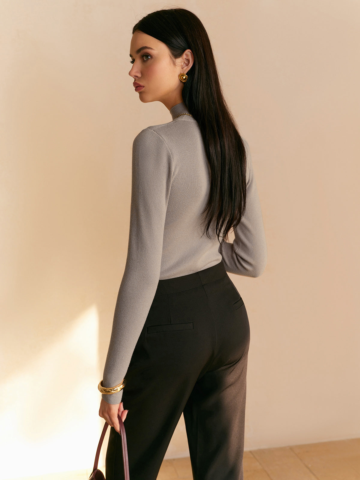 Maisie | Mock Neck Top - ginlerie 3