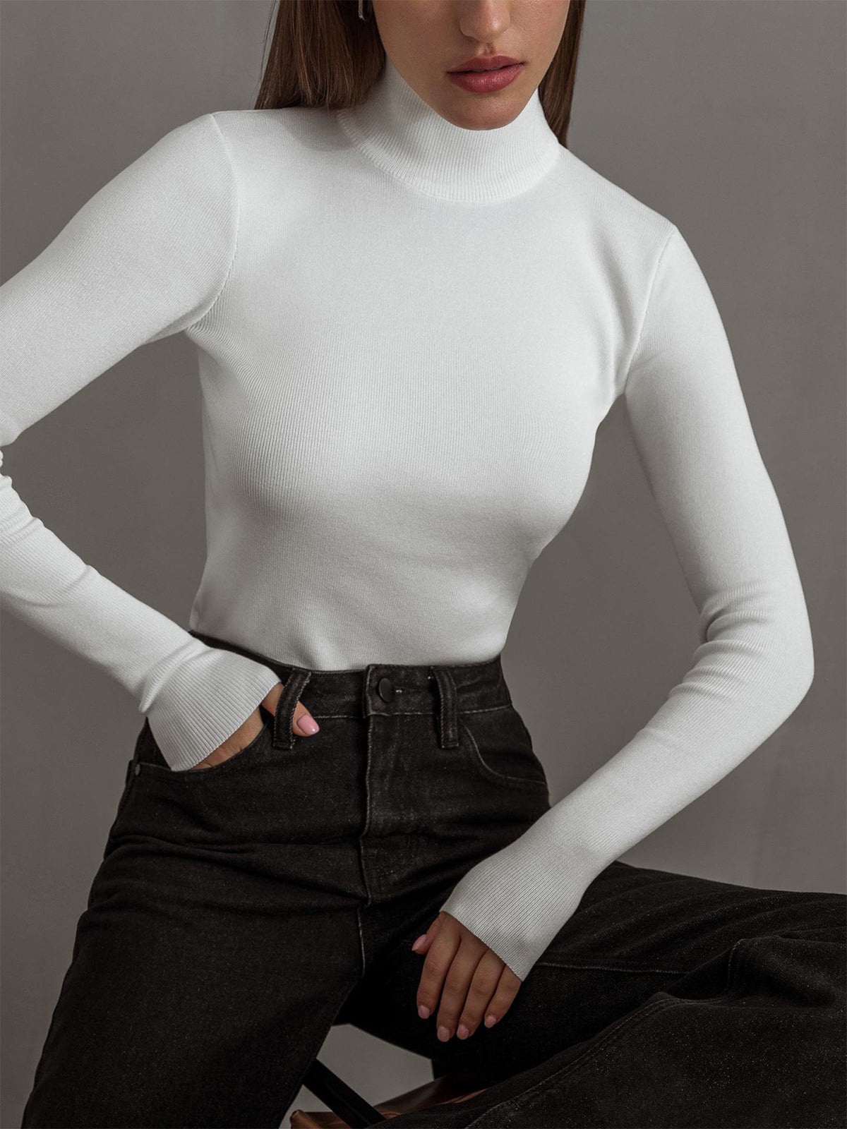 Maisie | Mock Neck Top - ginlerie 9