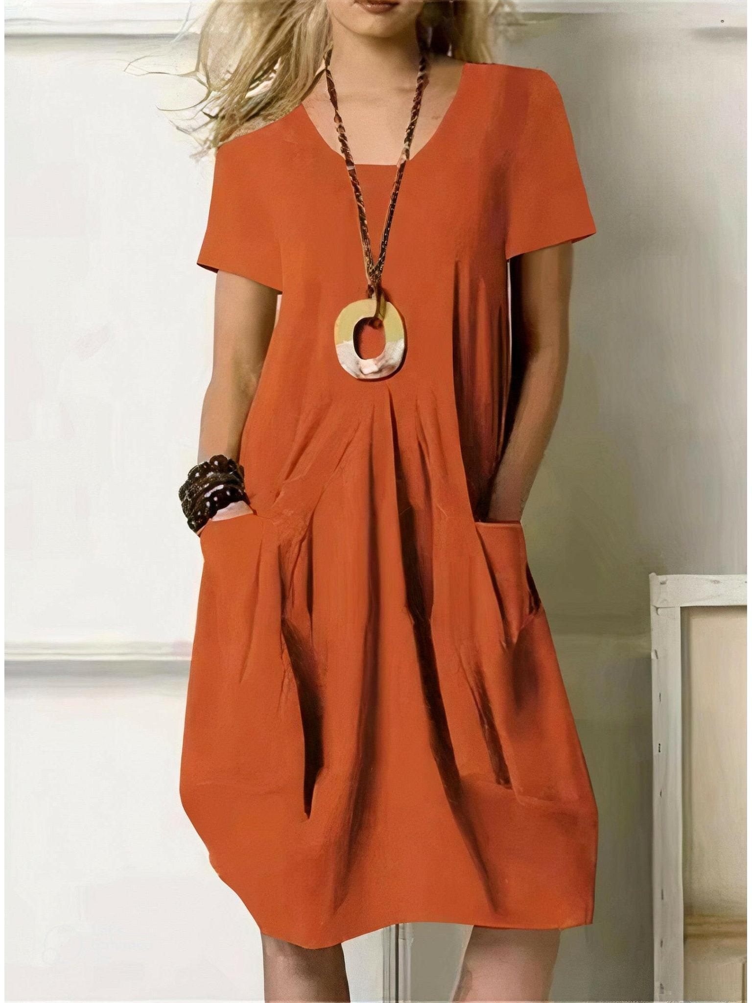 Maya | A-Line Casual Dress - ginlerie 0