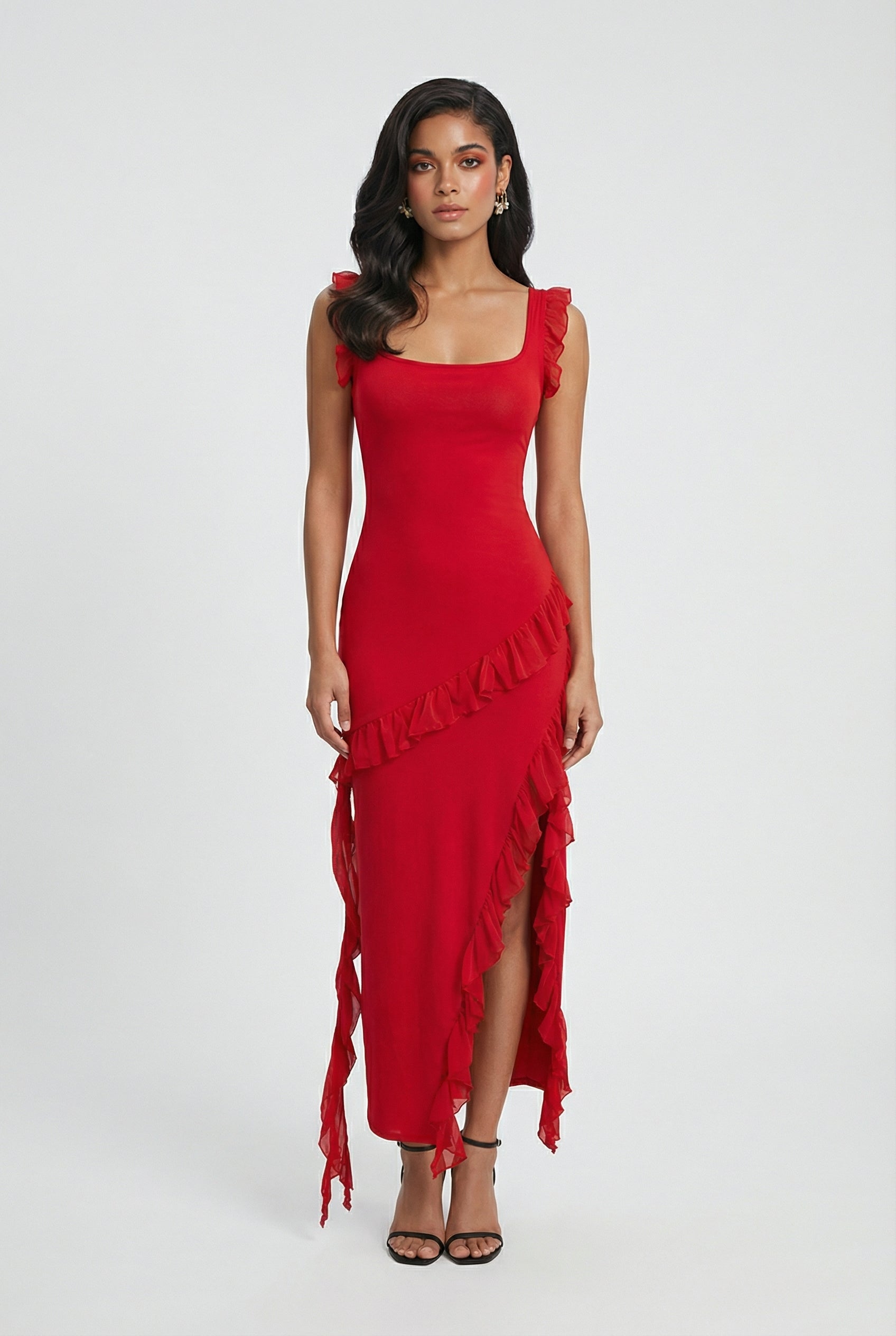 Maya | Backless High Slit Dress - ginlerie 2