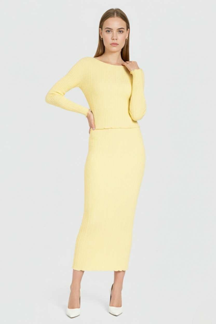 Maya | Chic Knit Skirt Set - ginlerie 2