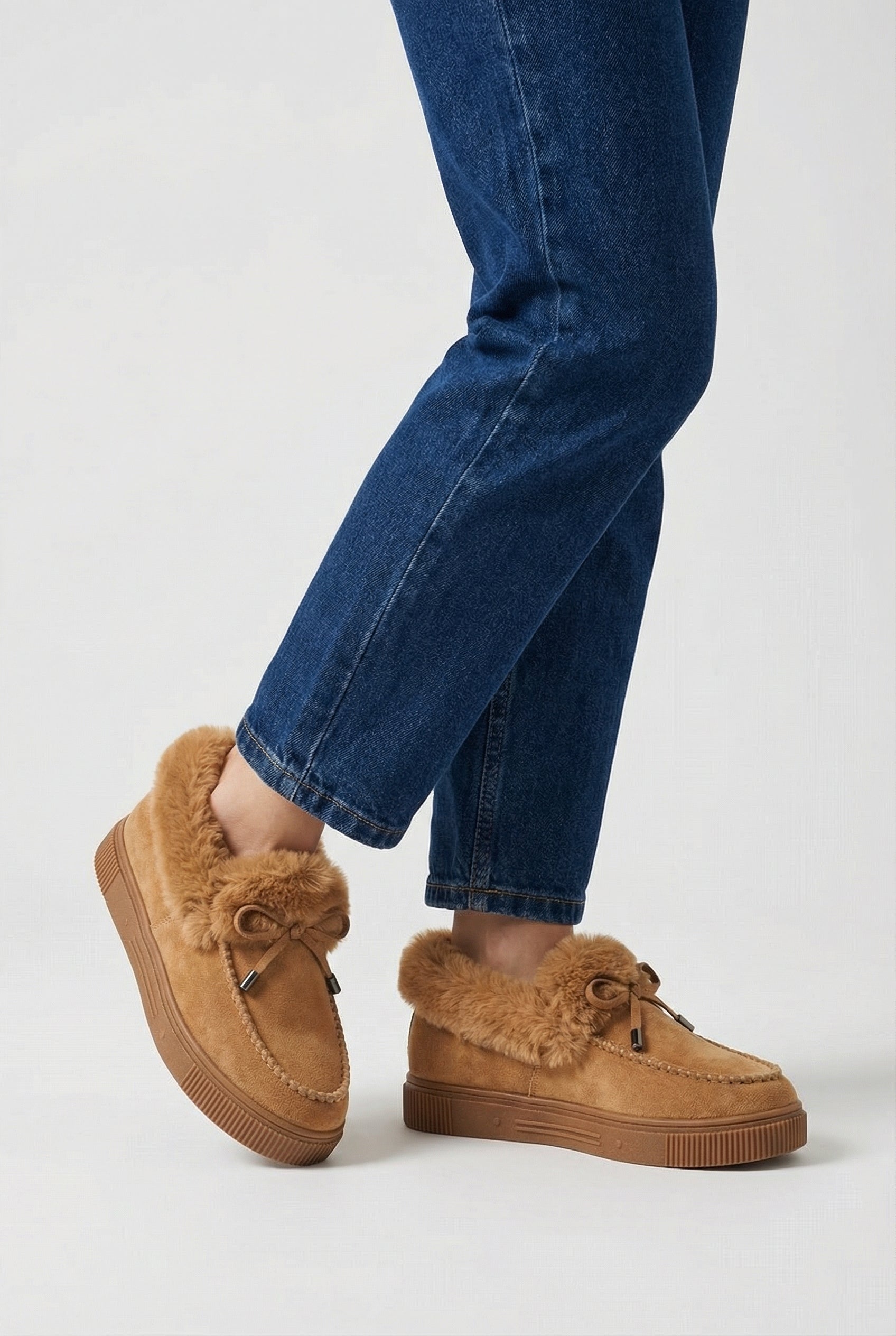 Maya | Cozy Light Brown Snow Boots - ginlerie 1