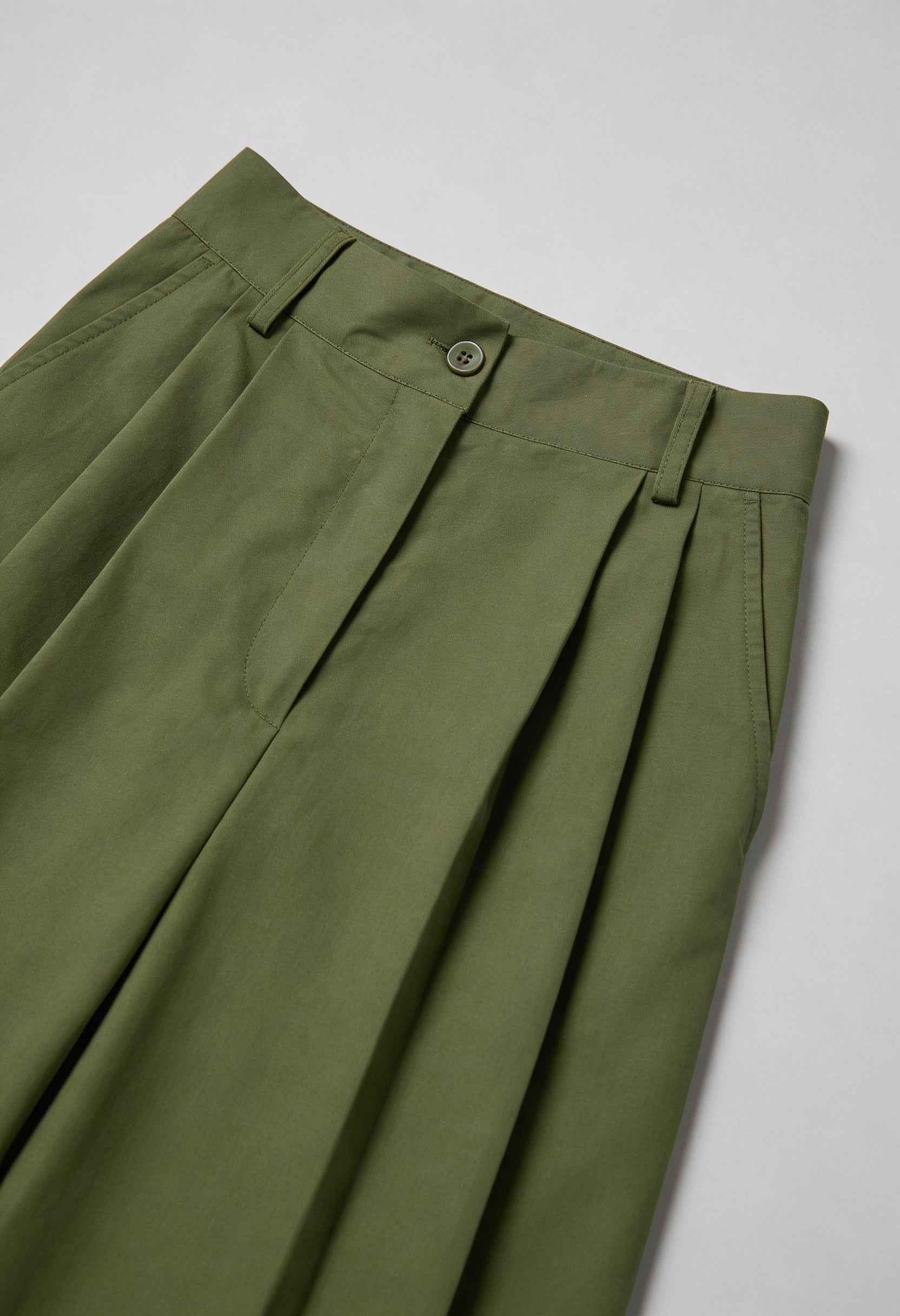 Maya | Elegant Green Palazzo Pants - ginlerie 5