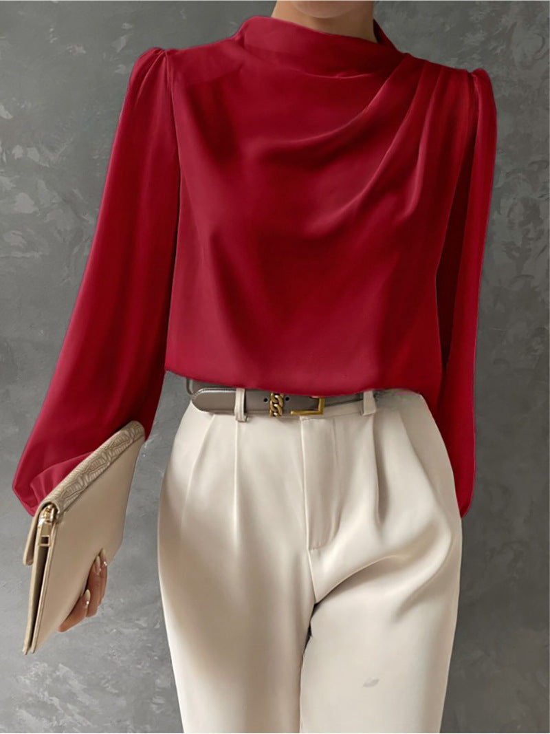 Maya | Elegant Relaxed Fit Blouse - ginlerie 2