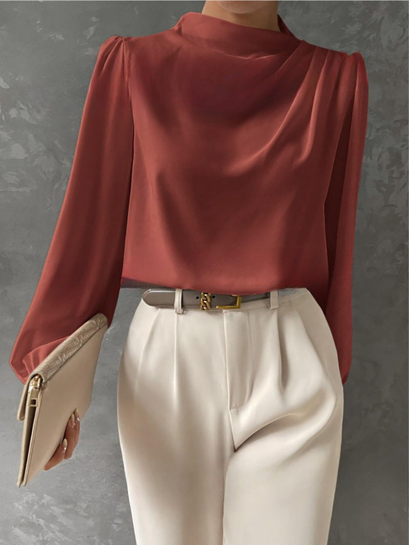 Maya | Elegant Relaxed Fit Blouse - ginlerie 4
