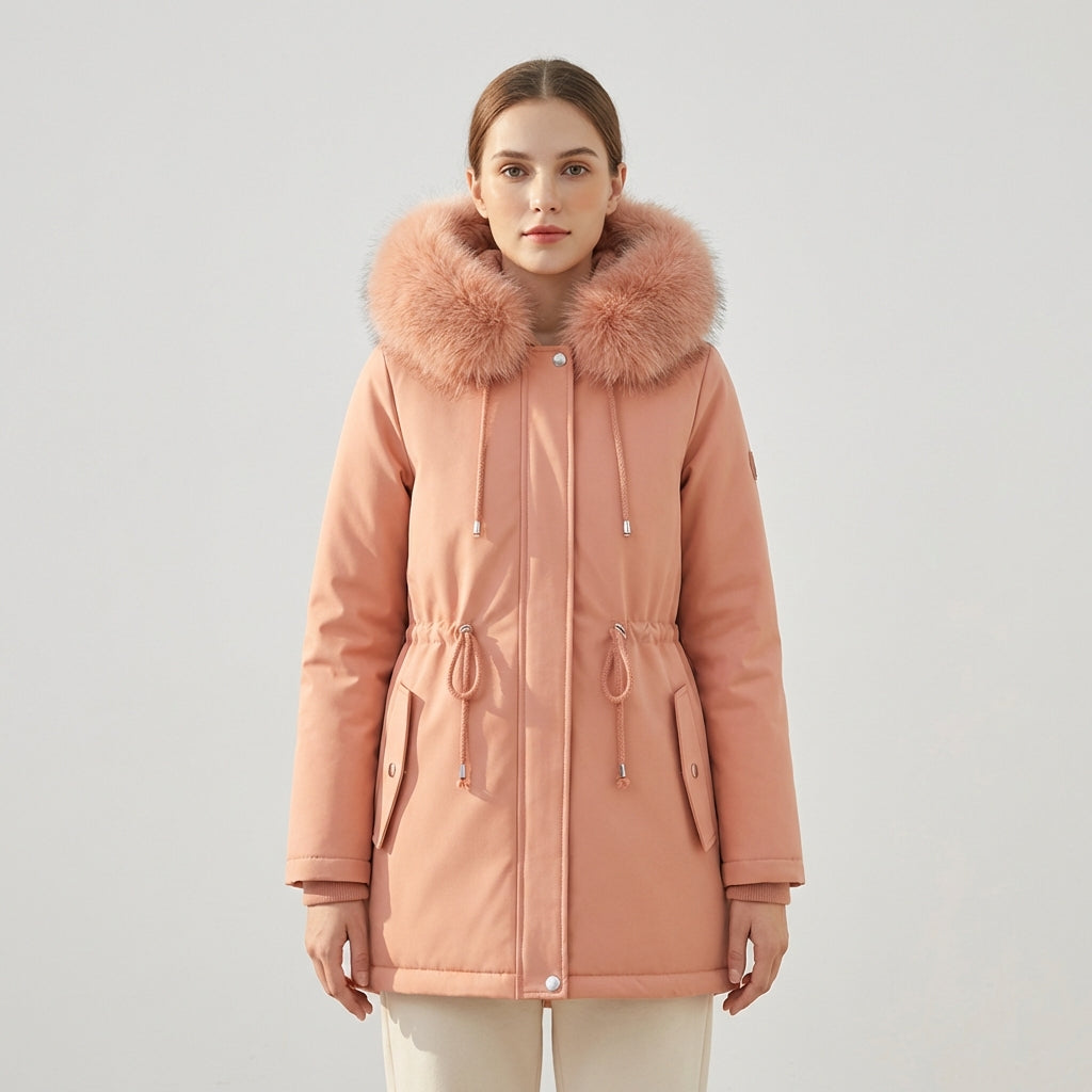 Maya | Faux-Fur Lined Parka Coat - ginlerie 1