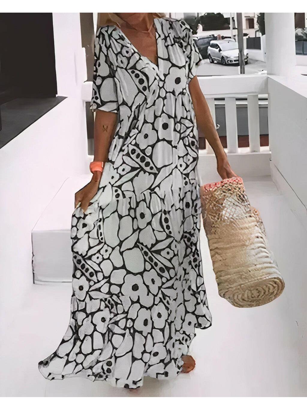 Maya | Floral Print Summer Dress - ginlerie 2