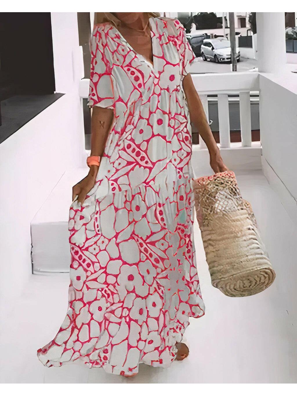 Maya | Floral Print Summer Dress - ginlerie 3