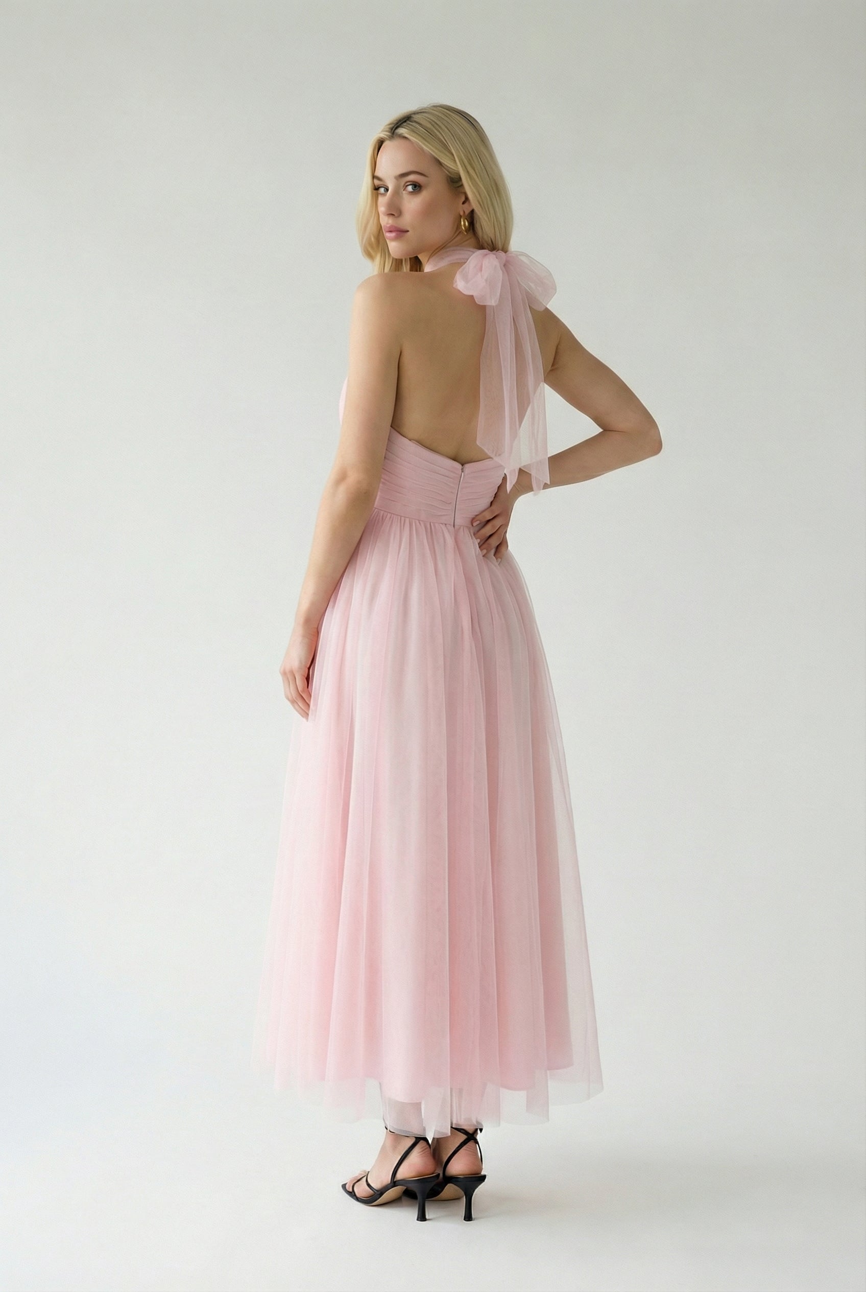Maya | Halter Midi Dress - ginlerie 3