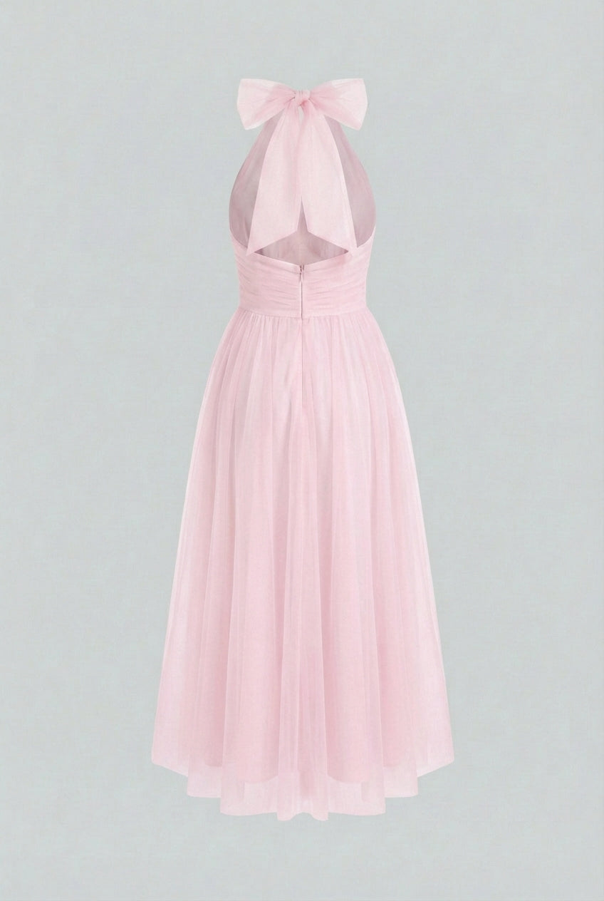 Maya | Halter Midi Dress - ginlerie 4