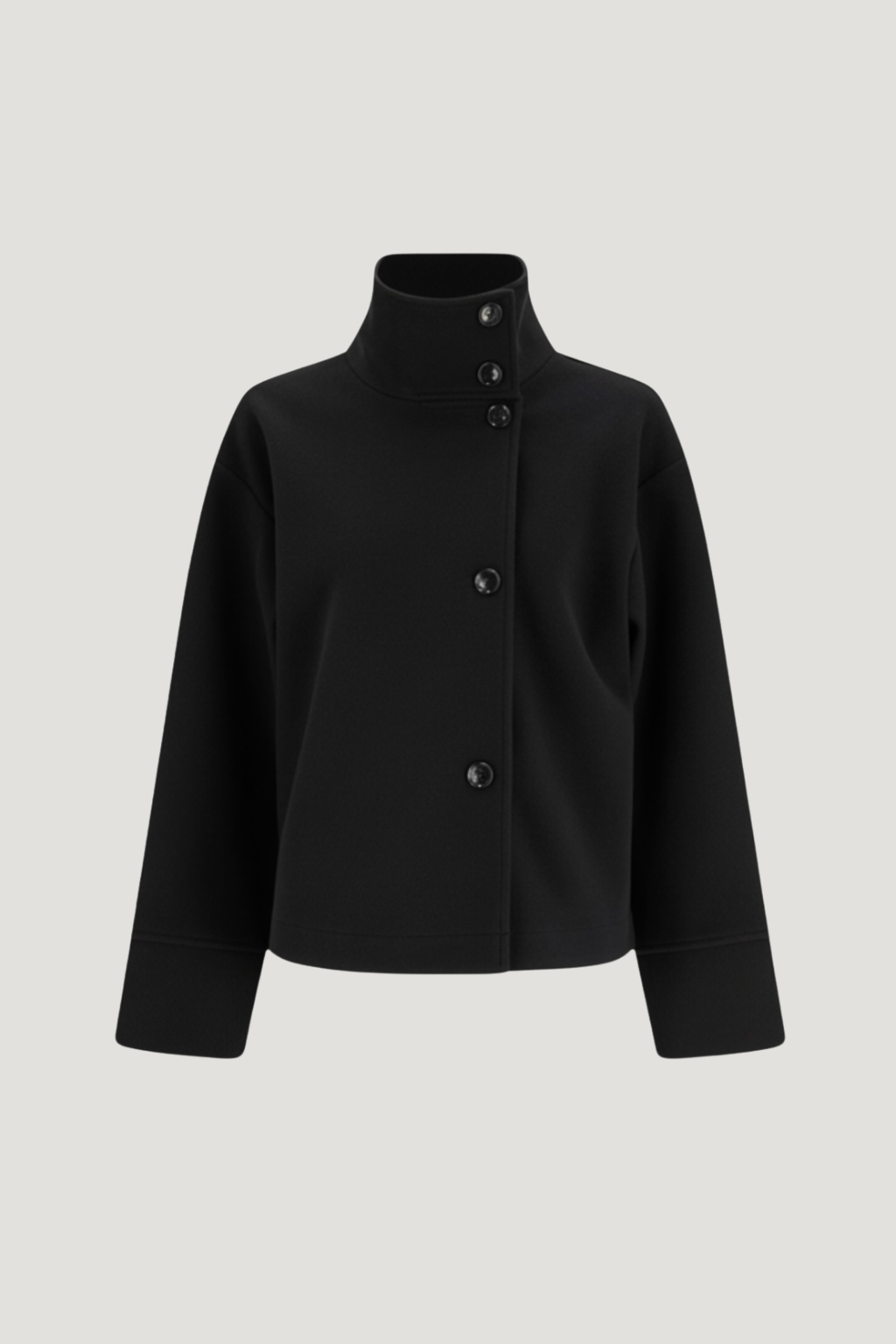 Maya | High-Neck Structured Jacket - ginlerie 0