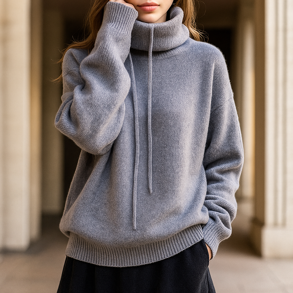 Maya | Merino Wool Hoodie - ginlerie 1