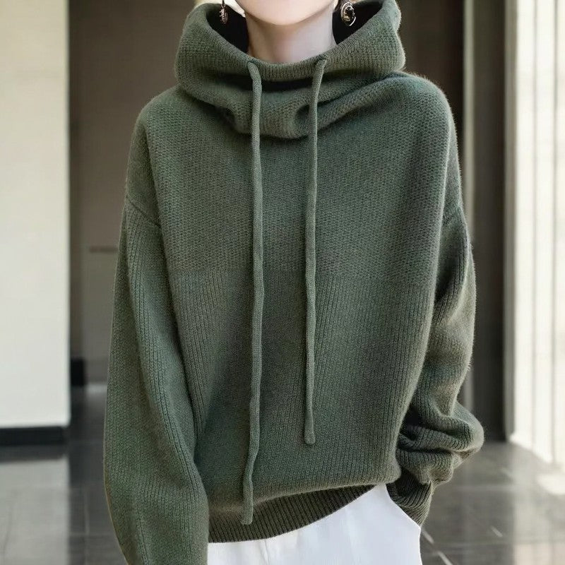 Maya | Merino Wool Hoodie - ginlerie 3