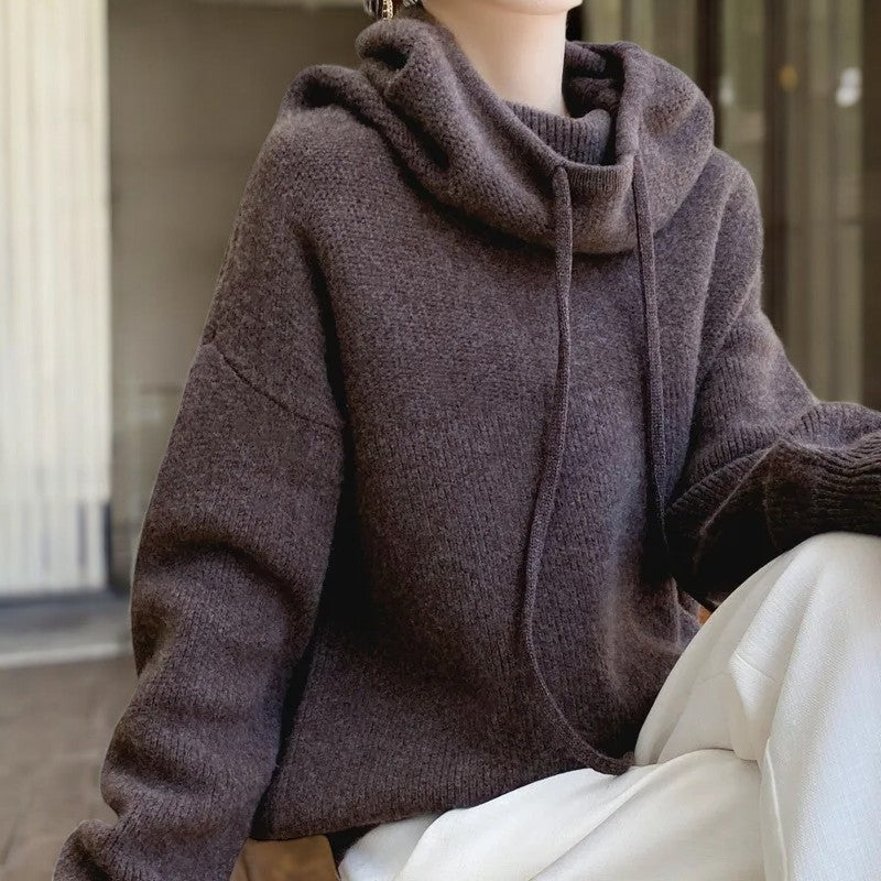 Maya | Merino Wool Hoodie - ginlerie 7