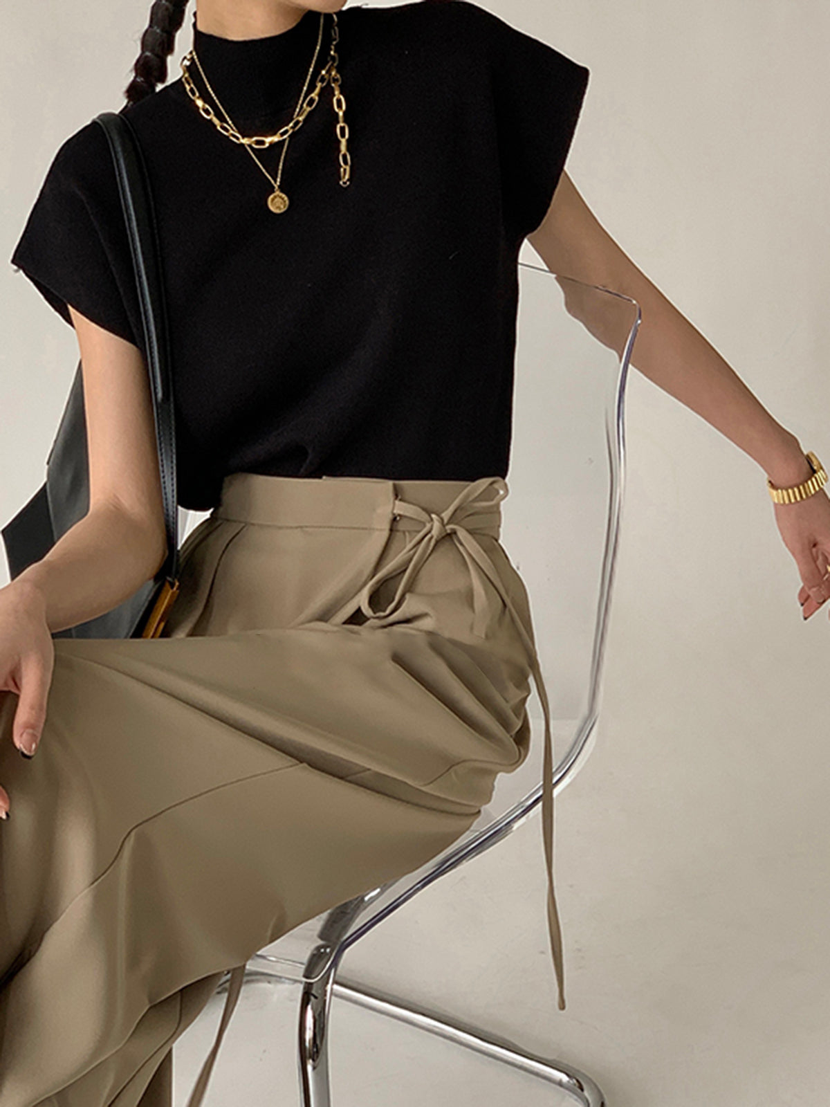 Maya | Mock Neck Casual Top for Women - ginlerie 3