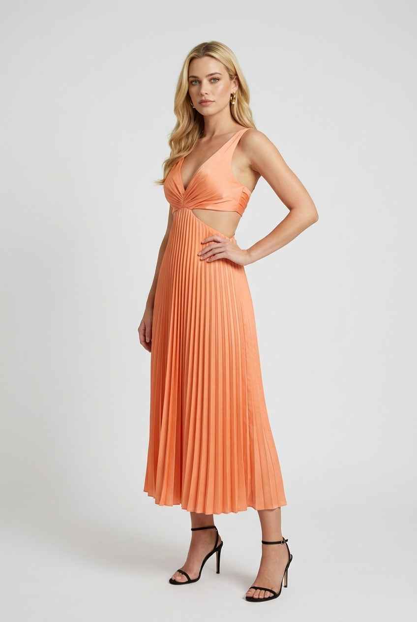 Maya | Pleated Summer Dress - ginlerie 2