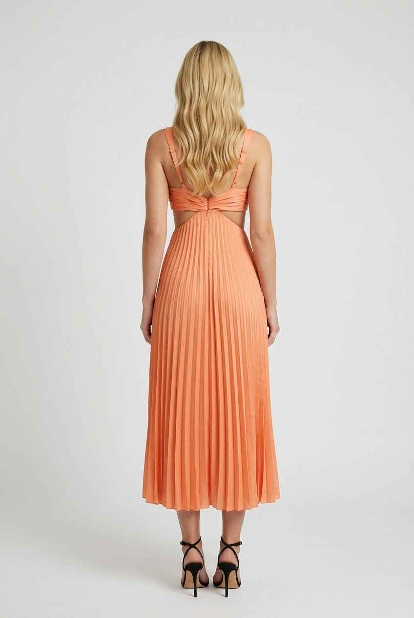 Maya | Pleated Summer Dress - ginlerie 3
