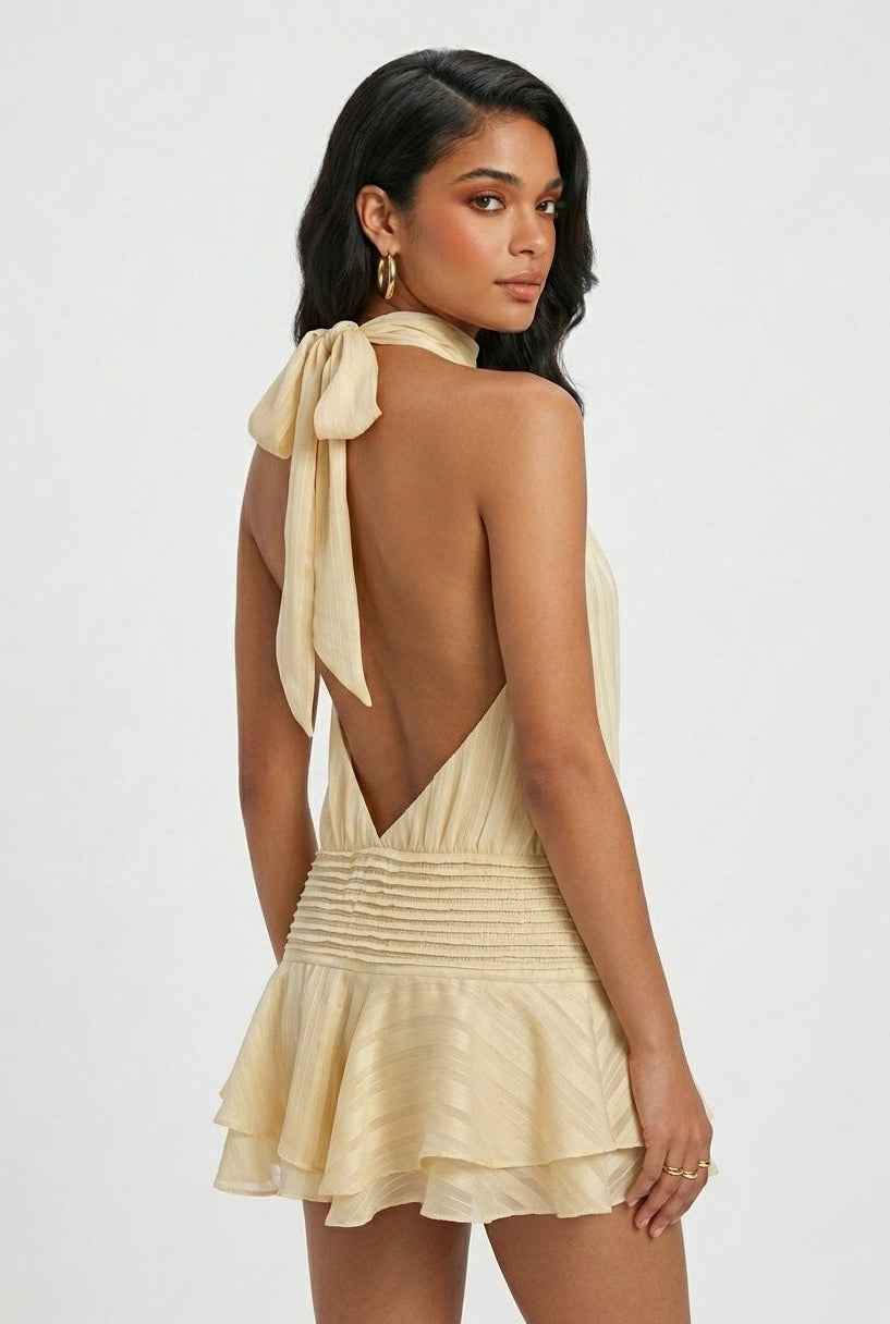 Maya | Radiant Yellow Summer Dress - ginlerie 1