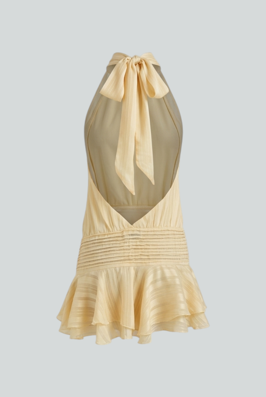 Maya | Radiant Yellow Summer Dress - ginlerie 6