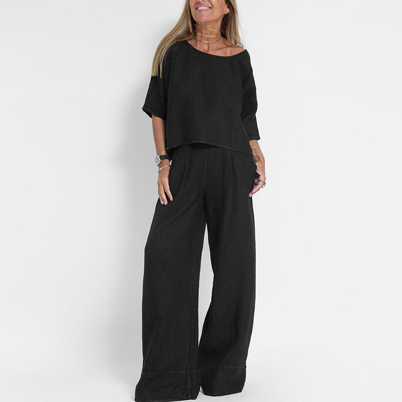 Maya | Relaxed Fit Two Piece Set - ginlerie 1
