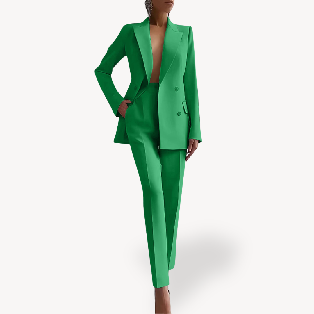 Maya | Tailored Blazer Trouser Suit Set - ginlerie 1