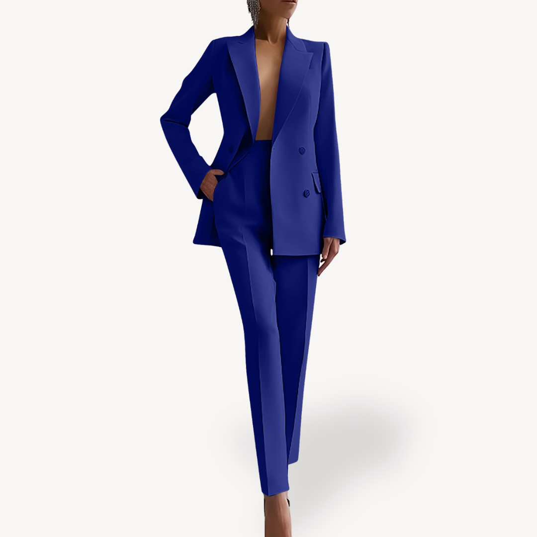 Maya | Tailored Blazer Trouser Suit Set - ginlerie 3