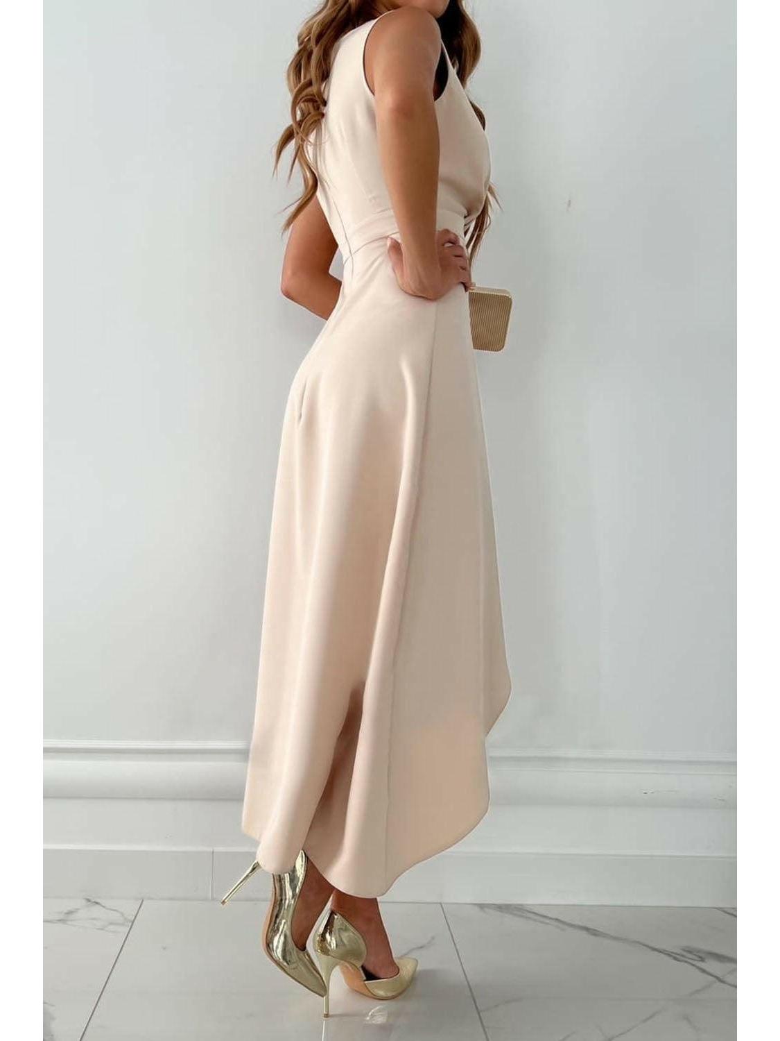 Maya | Wrap V-Neck Midi Dress - ginlerie 1